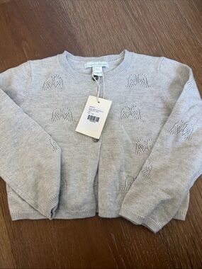 Marie Chantal Angel Wing Pointelle Cardigan size 24